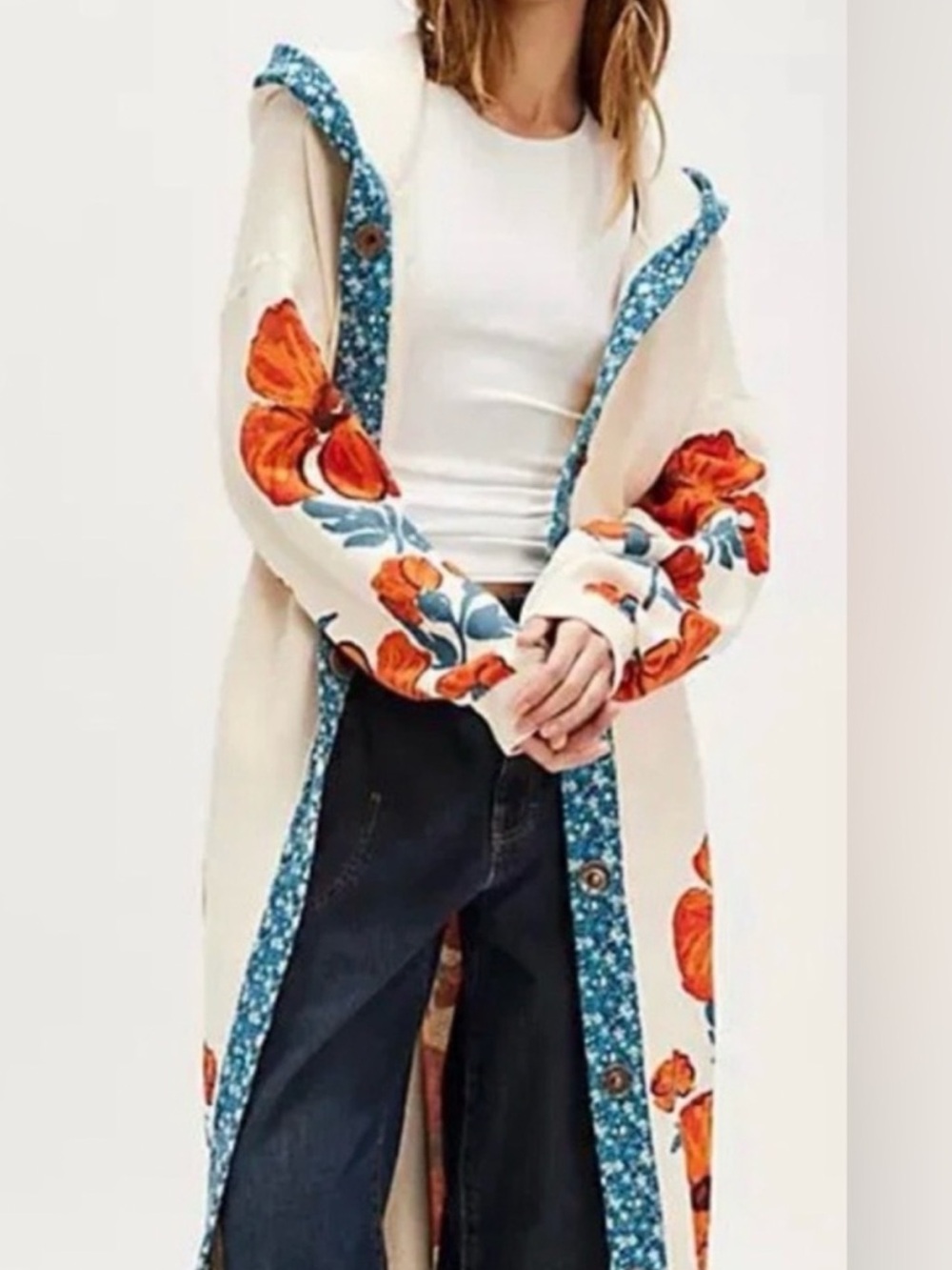 Free People Super Bloom Cardi. NWT.